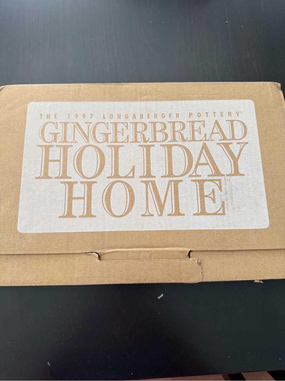 Longaberger Gingerbread Holiday Home Mold